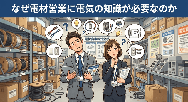 なぜ電材営業に電気の知識が必要なのか