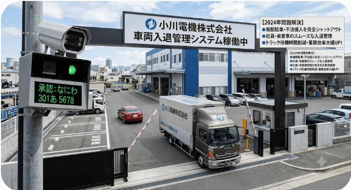 工場での駐車場管理システムと、物流トラック入退管理システムとは!