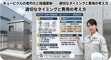 キュービクルの老朽化と設備更新/費用の考え方