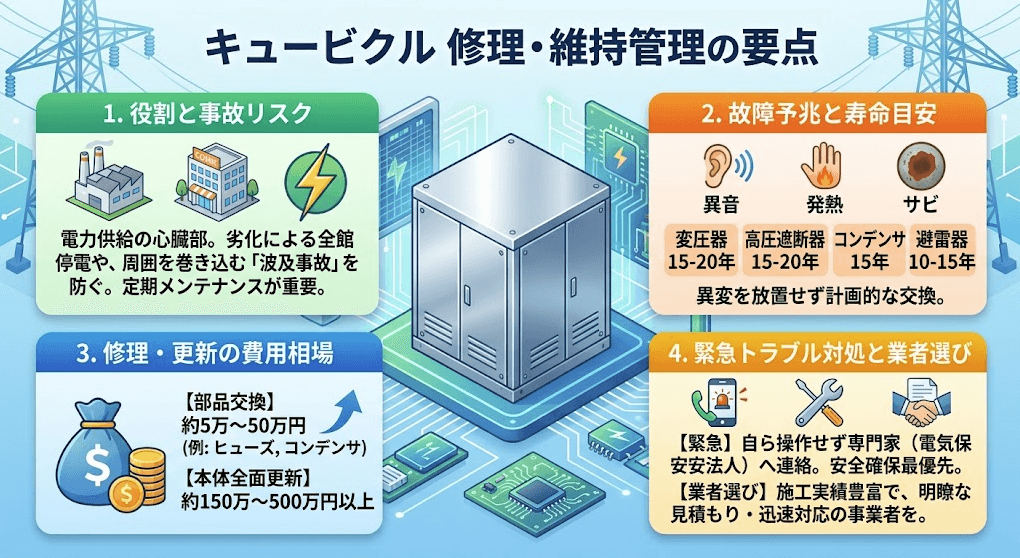 キュービクル修理の基礎と進め方