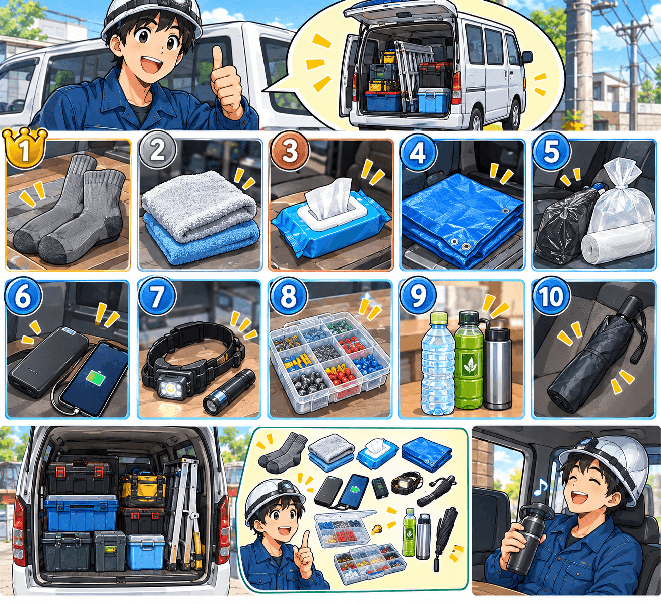 職人が車に常備している意外なもの