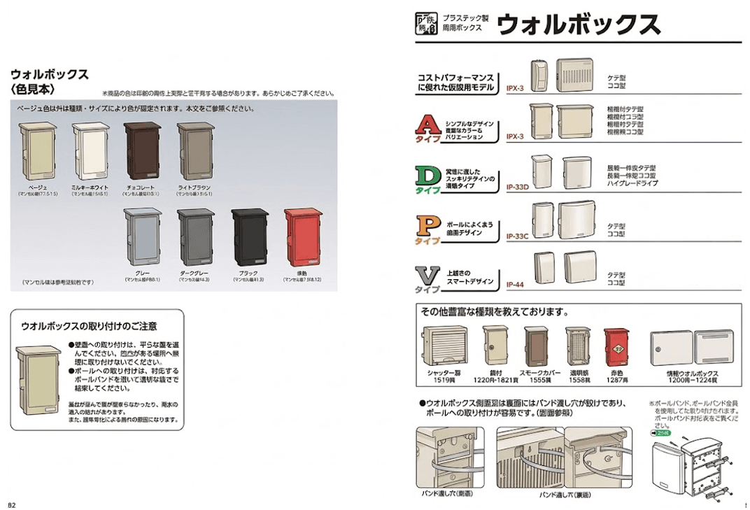 未来工業のウオルボックス(ウォルボックス)徹底解剖!種類・色・形・用途から選定ポイントまで