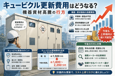 【2026〜2030年予測】今後5年のキュービクル更新費用はどうなる?機器資材高騰の行方