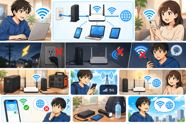 Wi-Fiルーターって停電したらどうなる?
