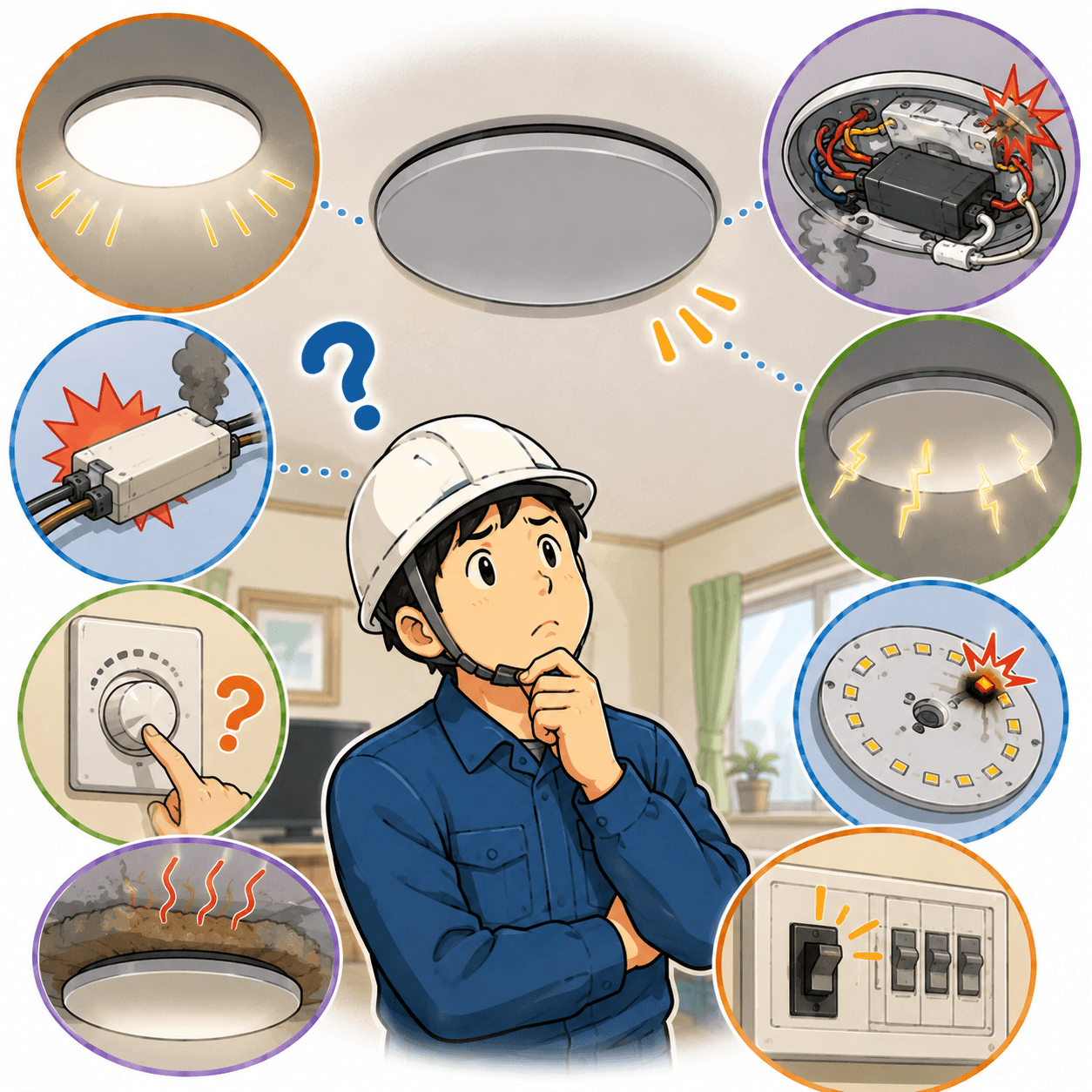 LED照明なのに突然切れることがあるのはなぜ?