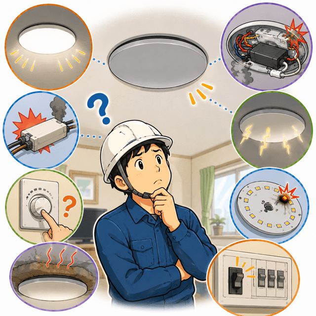 LED照明なのに突然切れることがあるのはなぜ?
