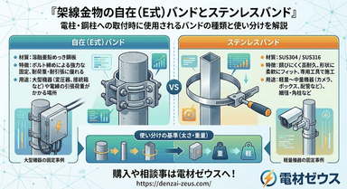 「自在バンド(E式バンド)」と「ステンレスバンド」とは!