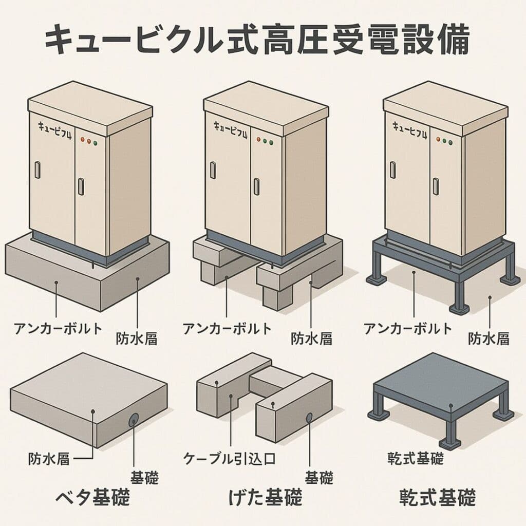 キュービクル基礎とは?種類・構造・施工ポイントをわかりやすく解説
