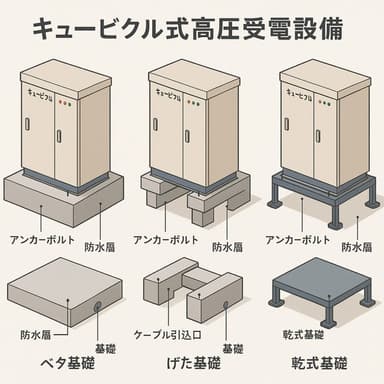 キュービクル基礎とは?種類・構造・施工ポイントをわかりやすく解説