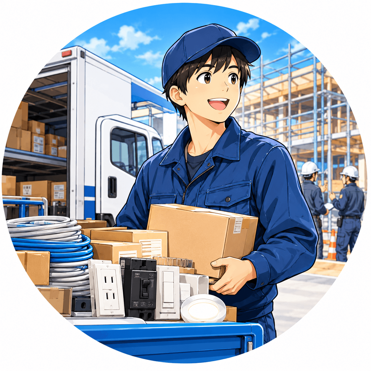 電材商社の配送スタッフの1日! 電材はどうやって現場に届く?
