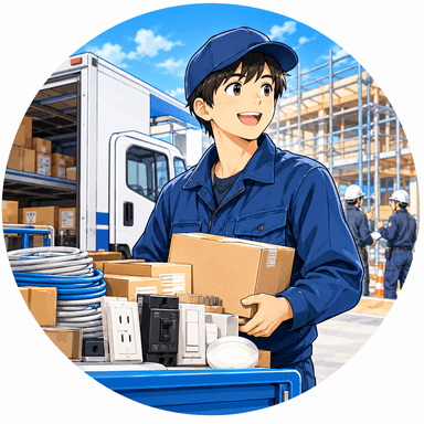 電材商社の配送スタッフの1日! 電材はどうやって現場に届く?