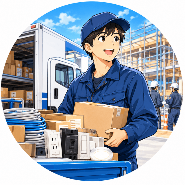 電材商社の配送スタッフの1日! 電材はどうやって現場に届く?