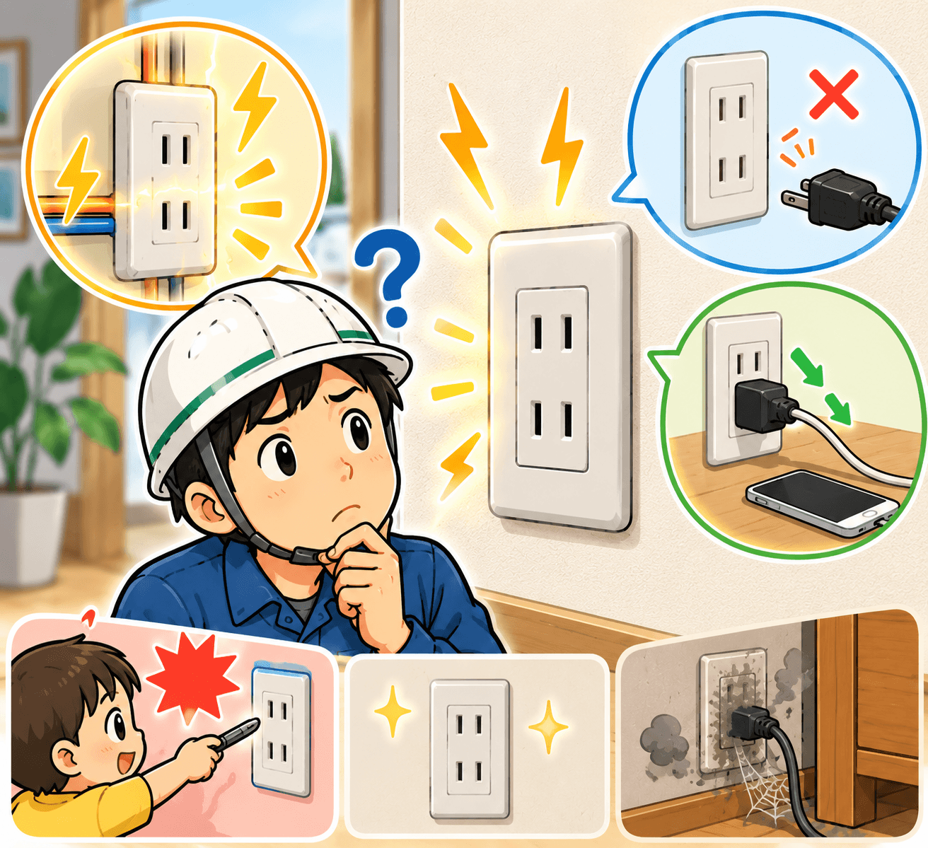 使っていないコンセントにも電気は流れている?